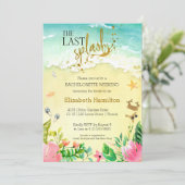 水彩トロピカルブライズメイドウィークエンド計画 招待状 (スタンド正面)