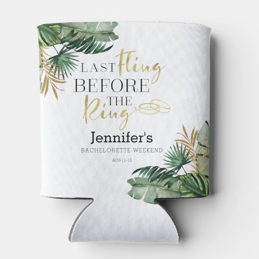 水彩トロピカルブライズメイドウィークエンド 缶クーラー (裏面)