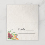 水彩トロピカル結婚ズ プレイスカード (外部開封)