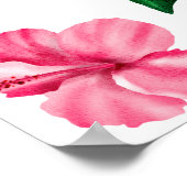 水彩トロピカル – ブライダルシャワーウェルカムサイン ポスター (角)