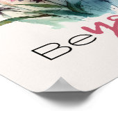 水彩トンボフローラビーユーインスパイア引用文 ポスター (角)