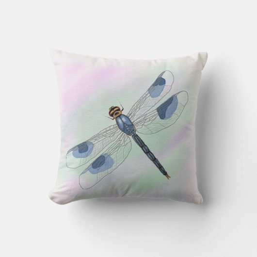 水彩トンボ枕 クッション (正面)