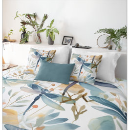 水彩トンボ模様 枕カバー