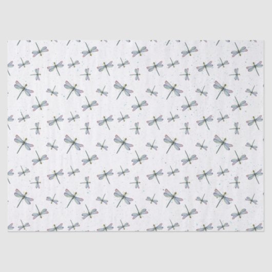 水彩トンボ模様 薄葉紙 (正面)