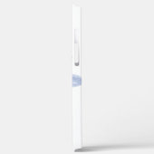 水彩トンボ青モノグラムの紫 Case-Mate iPhoneケース (裏面 / 左)