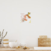 水彩トンボ静穏祈りの言葉ポスター ポスター (キッチン)