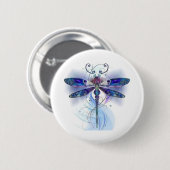 水彩トンボ 缶バッジ (正面&裏面)