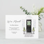 水彩ドア引っ越しましたの住所の変更 案内状 (スタンド正面)