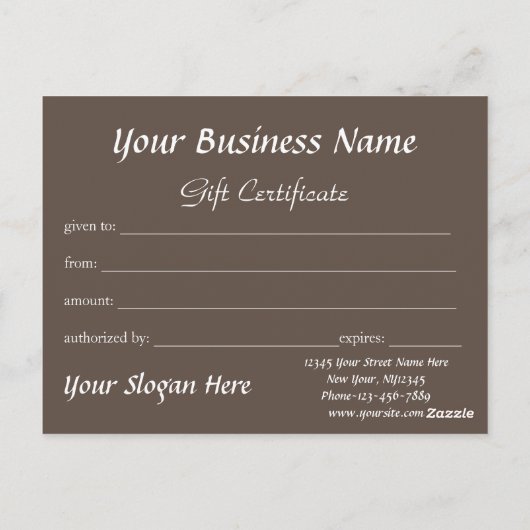 水彩ドイツ羊飼いギフト証明書 ポストカード (裏面)