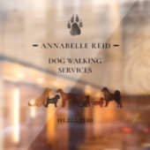 水彩ドッグウォーカー事業 ウィンドウサイン (シート2)