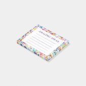 水彩ドットアメージングアイディア ポストイット (アングル)