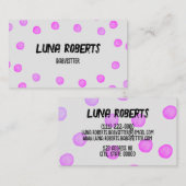 水彩ドットビジネスカード 名刺 (正面/裏面)