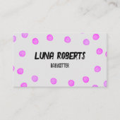 水彩ドットビジネスカード 名刺 (正面)