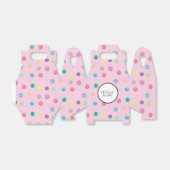 水彩ドット手のパタ絵を描ーンカラフル フェイバーボックス (折り畳みなし)