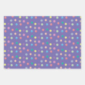 水彩ドット手のパタ絵を描ーンカラフル ラッピングペーパーシート (正面)
