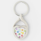 水彩ドット1 キーホルダー (正面)