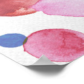 水彩ドット1 ポスター (角)