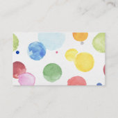 水彩ドット1 名刺 (正面)