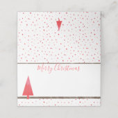 水彩ドット&シンプル🎄クリスマスツリー プレイスカード (外部開封)