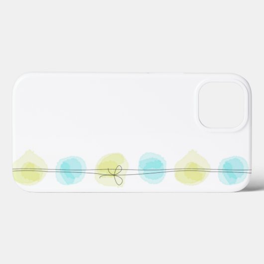 水彩ドットiPadエアケース Case-Mate iPhoneケース (裏面 (横))