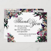 水彩ドラゴンリリーありがとうはがき ポストカード (正面/裏面)