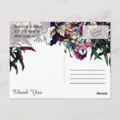 水彩ドラゴンリリーありがとうはがき ポストカード (裏面)