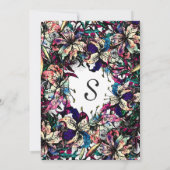 水彩ドラゴンリリー結婚式招待状 招待状 (裏面)