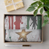 水彩ドリップオーナメントクリスマスツリーデカップージ 薄葉紙 (ギフト)