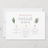 水彩ドリンクバチェロレッテ週末の日程 (正面)