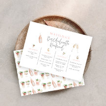 水彩ドリンクバチェロレッテ週末の日程