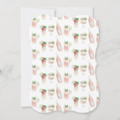 水彩ドリンク絵を描バチェロレッテ 案内状 (裏面)