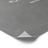 水彩ドレスブライダルシャワーウェルカムサイン ポスター (角)