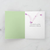 水彩ドードル花 カード (内部)