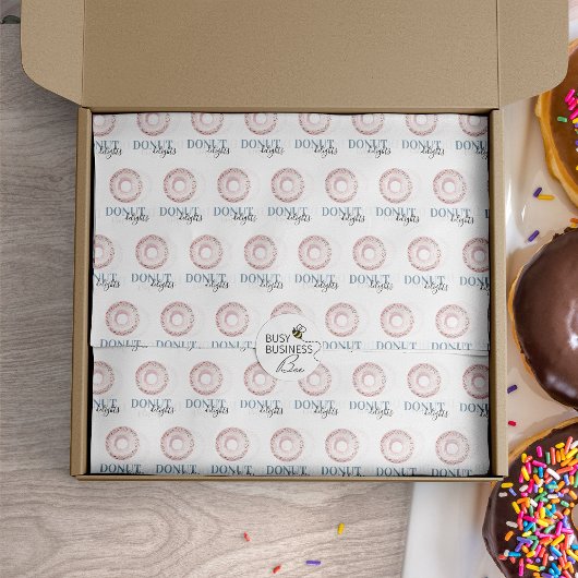 水彩ドーナツスイートスモールビジネス 薄葉紙
