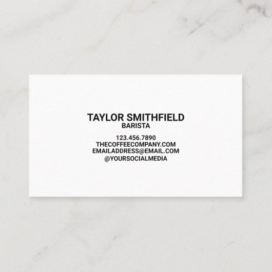 水彩ドーナツベーカリートレンディー名刺 名刺 (裏面)