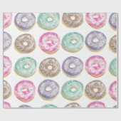 水彩ドーナツ ラッピングペーパー (フラット)