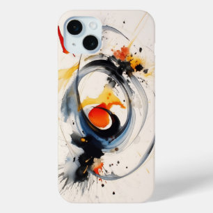 水彩ドー絵を描ル iPhone 15 MINIケース