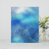 水彩ナイトスカイ2スクラップブック作りクラフト紙 (スタンド正面)