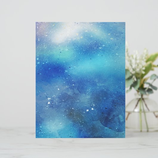 水彩ナイトスカイ2スクラップブック作りクラフト紙 (スタンド正面)