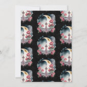 水彩ナイトフローラ噴水Sweet sixteen 招待状 (裏面)