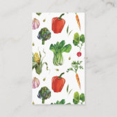 水彩ナスオーガニック植物 名刺 (裏面)