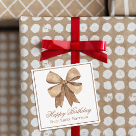 水彩ナチュラルバーラップボウ ノートカード