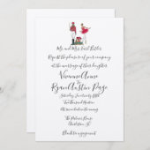 水彩ナットクラッカーテーマ結婚式招待状 招待状 (正面/裏面)