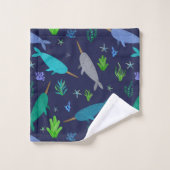 水彩ナルホールズザシー金ゴールド バスタオルセット (ウォッシュタオル)