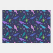 水彩ナルホールズザシー金ゴールド ラッピングペーパーシート (正面3)