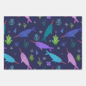 水彩ナルホールズザシー金ゴールド ラッピングペーパーシート (正面3)