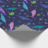 水彩ナルホールズザシー金ゴールド ラッピングペーパー (角)