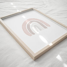 水彩ニュートラルレインボーホポスター