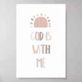 水彩ニュートラル神は私たちと共にポスター ポスター (正面)