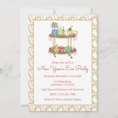 水彩ニューミュージック チャンピエーンバーカートパーティー 招待状 (正面)